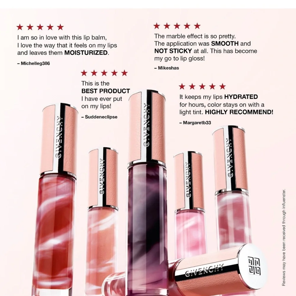 Givenchy Rose Perfecto Tinted Lip Balm&Gloss in Pink Irresistible (NEW NO BOX)